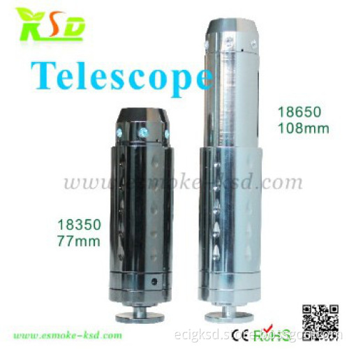 e cigarette wholesale rebuildable etelescope with 18350/18650 battery